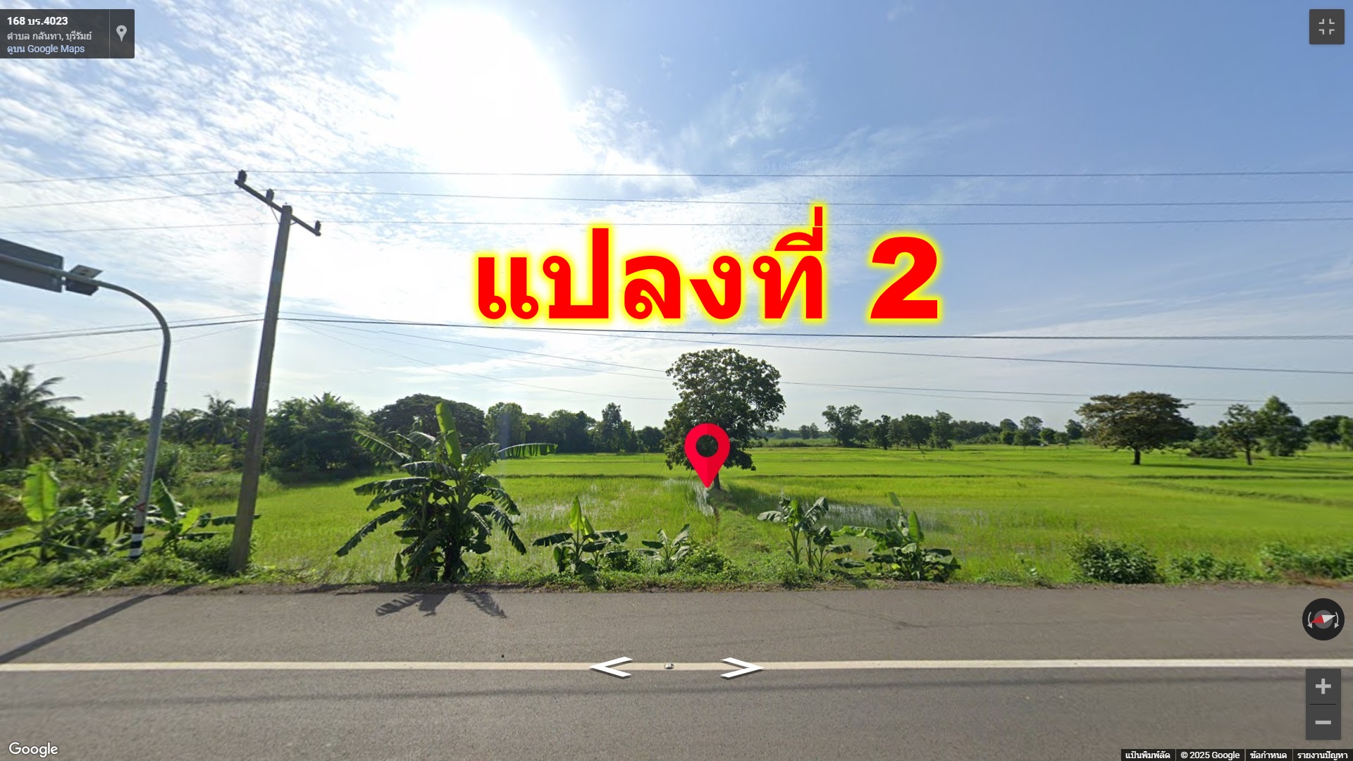 ขายที่ ที่เปล่า อำเภอเมือง บุรีรัมย์ 3 ไร่ แบ่งขาย ขายถูก